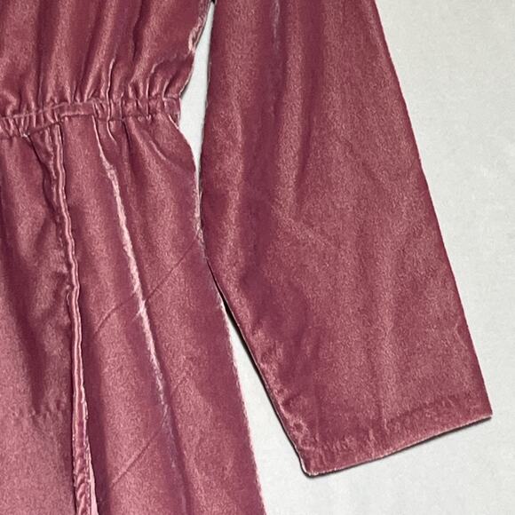 J Crew Velvet Tulip Hem Dress Size 4 Guava Berry - Runs Large - Picture 5 of 14